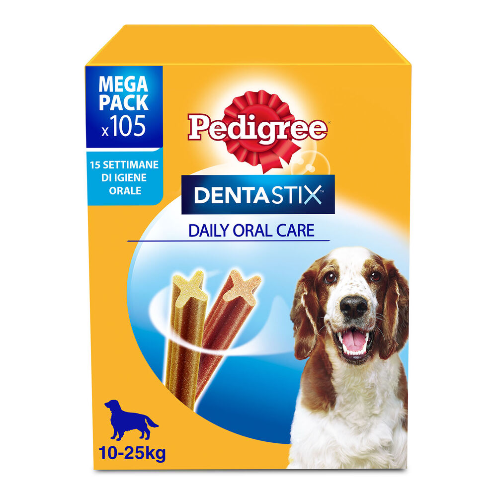 Pedigree Dentastix Medium 105pz – Cani di Taglia 10-25kg Pedigree Dentastix Medium 105pz – Cani di Taglia 10-25kg